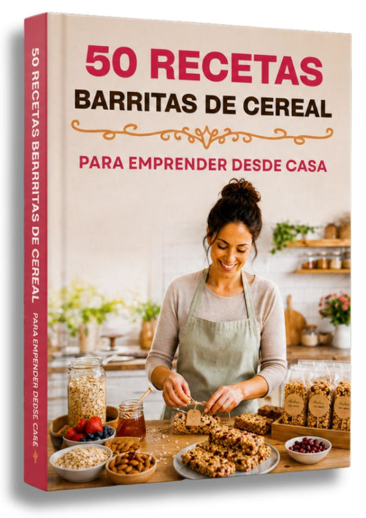 📚 50 recetas de Barritas de Cereal para EMPRENDER desde casa
